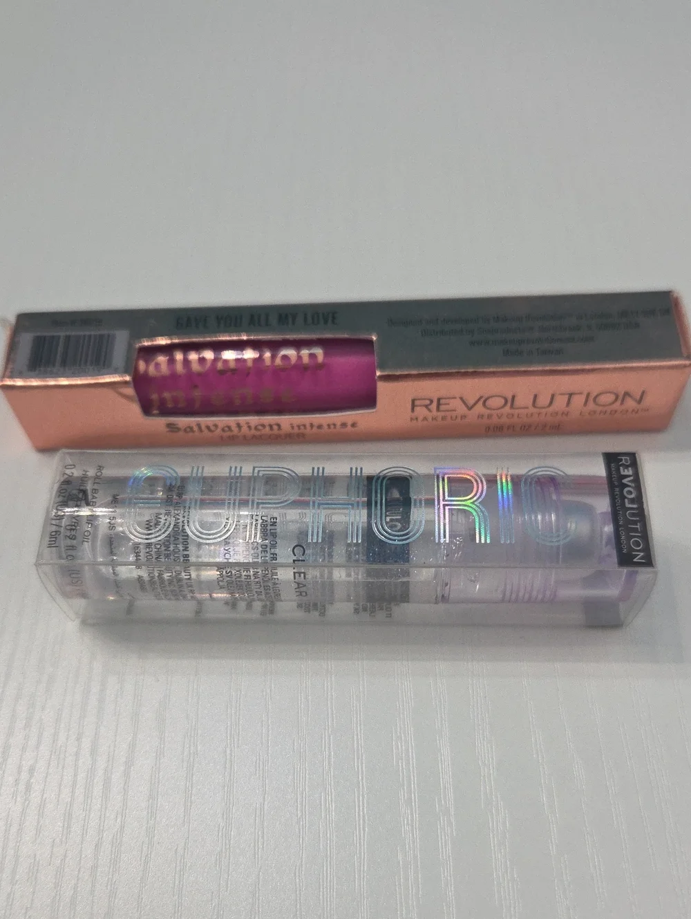 Revolution Salvation Intense Lipstick and Clear Gloss Duo - Pink